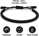 LUCKY BUDDHIST Handmade Bracelet + Buddhist Gift! Tibetan Good Luck String Armband. for Women, Men, Teens. Adjustable Size! Friendship Present. Handcrafted Rope Woven Chakra Wristband, 15–25 cm, Nylon - Image 5