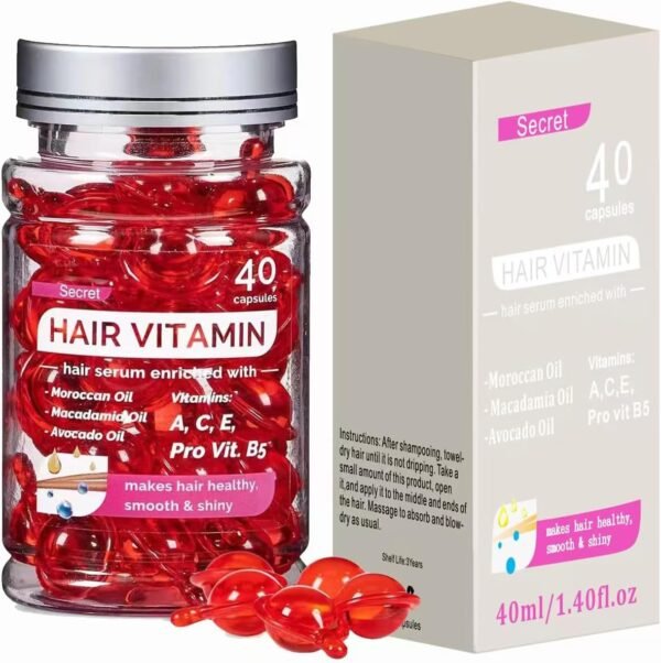 LBOYLOVE® Hair Treatment Serum, Hair Vitamin Serum Oil with Argan Macadamia, Avocado Oil & Vitamins A, E, B5, Conditioner for Women & Men, No Rinse for Hair Repair, Moisturizing - Image 9