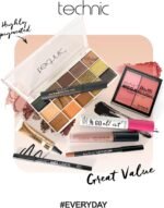 ⁦Technic Enamoured Makeup Super Save Set ! 8 Piece Full Face Kit – Complete Cosmetics Gift Set with Eyeshadow Lipstick Blush Highlighter Mascara, Full Size Vegan Cruelty Free Makeup Set  Amazon.ae: Beauty⁩ - الصورة ⁦10⁩
