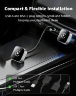 CarPlay Wireless Adapter & Android Auto Adapter, 2026 Upgrade 2-in-1 Plug & Play USB/USB-C Dongle, Converts Wired to Wireless for Cars, Fast Stable Connection, Fits iPhone & Android, Silver Buy Online at Best Price in UAE - Amazon.ae - Image 12