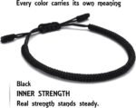 LUCKY BUDDHIST Handmade Bracelet + Buddhist Gift! Tibetan Good Luck String Armband. for Women, Men, Teens. Adjustable Size! Friendship Present. Handcrafted Rope Woven Chakra Wristband, 15–25 cm, Nylon - Image 11