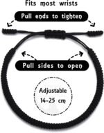LUCKY BUDDHIST Handmade Bracelet + Buddhist Gift! Tibetan Good Luck String Armband. for Women, Men, Teens. Adjustable Size! Friendship Present. Handcrafted Rope Woven Chakra Wristband, 15–25 cm, Nylon - Image 4