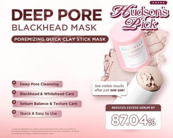 SKIN1004 Madagascar Centella Poremizing Quick Clay Stick Mask 27g - Image 2