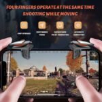 ELECDON Mobile Trigger, Game Controller Trigger, Mobile Game Accessories, Gamepad Sensitive Aim & Shoot, Mobile Game Controller for PUBG/Fortnite/Call of Duty Mobile Game, PUBG Triggers, One Pair: Buy Online at Best Price in UAE - Amazon.ae - Image 3