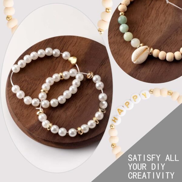Bracelet Making Kit, Jewelry Making Supplies Kit, Jewellery Crafts Girls Craft Set, Natural Stone Beads for Irregular Natural Stone DIY Craft Bracelet Necklace Earrings for Adults and Kids  Amazon.ae: Arts & Crafts - Image 5