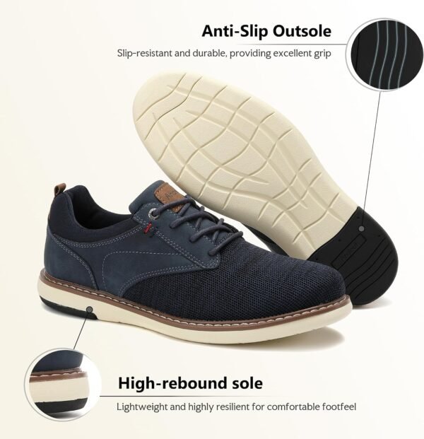 ANALEAF Mens Dress Sneakers Oxfords Comfortable Casual Shoes, 44 EU Buy Online at Best Price - Image 6