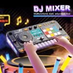Kids DJ Mixer Controller Table Musical Toy Electronic Toy with Microphone Piano for Kid, DJ Board Key Musical Instruments Birthday Gift Toys for 3 4 5 6 7 Year Old Boy Girl (black) Buy Online at Best Price in UAE - Amazon.ae - Image 3