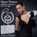 SYOSI Rhinestone Clutch Purse and 4-Piece Jewelry Set for Women | Elegant Sparkling Evening Accessories for Weddings, Bridal Events, Proms, and Formal Parties (188 characters) Buy Online at Best Price in UAE - Amazon.ae - Image 9