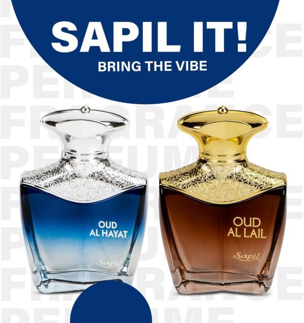 Sapil Oud al Lail Eau De Parfum 100ml, Affordable Luxury Unisex Perfume, Youthful Fragrance with Chamomile, Apricot, Amalfi Lemon Top Notes, Bold Blend Perfumes for Women and Men  Amazon.ae: Beauty - Image 6