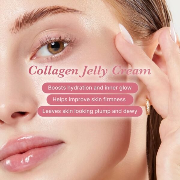 medicube Collagen Jelly Cream- Niacinamide & Freeze-Dried Hydrolyzed Collagen - Boosts skin's barrier hydration and gives 24h Glow & Lifted Look - No artificial color, Korean skincare (3.71 fl.oz.) - Image 16