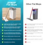 JOYMOOP - Flat Mop and Bucket with Spinner, with 3 Washable Microfiber Wipes - Wet & Dry Use, Floor Cleaning System  Amazon.ae: Industrial & Scientific - Image 15