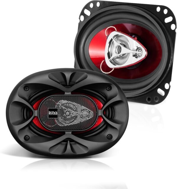 ⁦BOSS Audio Systems CH4630 Chaos Exxtreme Series 4 x 6 Inch Car Door Speakers - 250 Watts Max (per Pair), Coaxial, 3 Way, Full Range, 4 Ohms, Sold in Pairs, Bocinas para Carro Buy Online at Best Price in UAE - Amazon.ae⁩ - الصورة ⁦7⁩