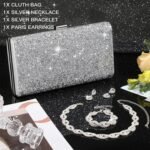 SYOSI Rhinestone Clutch Purse and 4-Piece Jewelry Set for Women | Elegant Sparkling Evening Accessories for Weddings, Bridal Events, Proms, and Formal Parties (188 characters) Buy Online at Best Price in UAE - Amazon.ae - Image 6