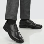 Burwood Men BWD 240 Black Leather Formal Shoes-9 UK (43 EU) (BW - Image 11