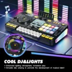 Kids DJ Mixer Controller Table Musical Toy Electronic Toy with Microphone Piano for Kid, DJ Board Key Musical Instruments Birthday Gift Toys for 3 4 5 6 7 Year Old Boy Girl (black) Buy Online at Best Price in UAE - Amazon.ae - Image 15