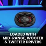 ⁦BOSS Audio Systems CH4630 Chaos Exxtreme Series 4 x 6 Inch Car Door Speakers - 250 Watts Max (per Pair), Coaxial, 3 Way, Full Range, 4 Ohms, Sold in Pairs, Bocinas para Carro Buy Online at Best Price in UAE - Amazon.ae⁩ - الصورة ⁦10⁩