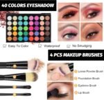 ⁦Fenshine All-In-One Makeup Kit for Women - Essential Starter Bundle With Eyeshadow Palette, Lipstick, Eyebrow Pencil, Brush Set for Beginners  Amazon.ae Beauty - Color : multicoloured⁩ - الصورة ⁦3⁩