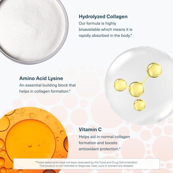 Youtheory Advanced Collagen - 6,000 mg Collagen - with Vitamin C - for Hair, Skin & Nails* - Collagen Supplements for Women and Men - 120 Tablets Buy Online at Best Price in UAE - Amazon.ae - Image 5