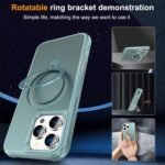 UniqCase MagSafe Ring Holder Kickstand Case for Apple iPhone 16 Pro Max – Dual-Layer TPU + PC Shockproof Design, 360° Magnetic Stand, Raised Camera & Screen Bezel – Lake Blue Buy Online at Best Price in UAE - Amazon.ae - Image 2