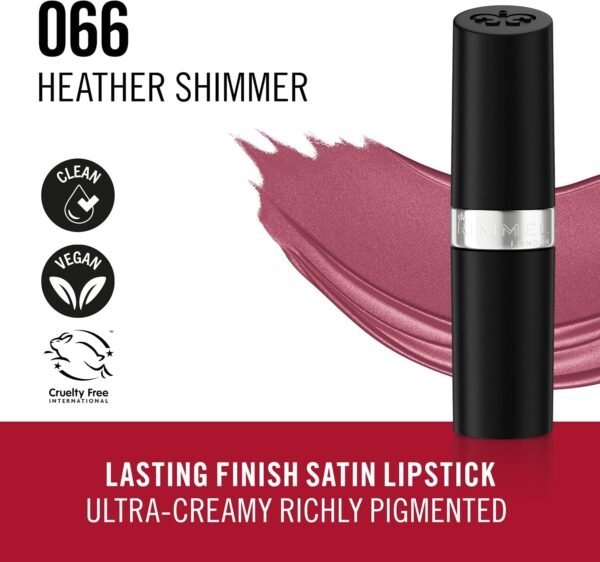 ⁦Rimmel Lasting Finish Lipstick - 066 Heather Shimmer, 4G - 0.13 Fl Oz  Amazon.ae: Beauty⁩ - الصورة ⁦14⁩