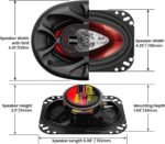 ⁦BOSS Audio Systems CH4630 Chaos Exxtreme Series 4 x 6 Inch Car Door Speakers - 250 Watts Max (per Pair), Coaxial, 3 Way, Full Range, 4 Ohms, Sold in Pairs, Bocinas para Carro Buy Online at Best Price in UAE - Amazon.ae⁩ - الصورة ⁦12⁩