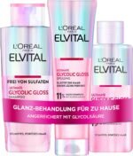 L'Oréal Paris Elvital Glycolic Gloss Bundle with Shampoo, Conditioner, 5 Minutes Hair Lamination for Dull Hair, Care Routine for Healthy Hair and Strong Shine, Set with Glycolic Acid, 3 Pieces Buy Online at Best Price - Image 7