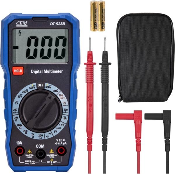 CEM Digital Multimeter TRMS 2000 Auto-ranging Counts,Multimeter featuring 0.5% DC and 0.8% Resistance measure accuracy,Voltage Tester for AC/DC Current Resistance Continuity Diode for Home Industrial Buy Online at Best Price in UAE - Amazon.ae - Image 10