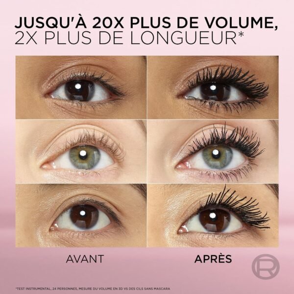 L’Oréal Paris Intense Volume Mascara, Eyelash Lengthening for Sensitive Eyes, Gentle and Flake Free, With Castor Oil, Lash Paradise, Black Buy Online at Best Price in UAE - Amazon.ae - Image 19