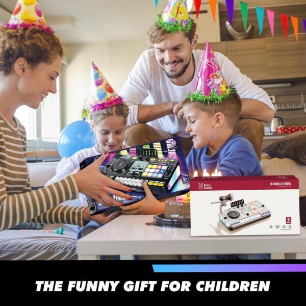 Kids DJ Mixer Controller Table Musical Toy Electronic Toy with Microphone Piano for Kid, DJ Board Key Musical Instruments Birthday Gift Toys for 3 4 5 6 7 Year Old Boy Girl (black) Buy Online at Best Price in UAE - Amazon.ae - Image 9