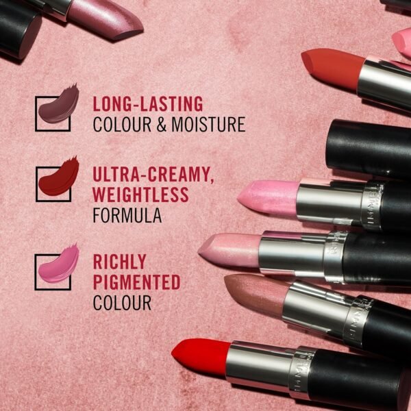 ⁦Rimmel Lasting Finish Lipstick - 066 Heather Shimmer, 4G - 0.13 Fl Oz  Amazon.ae: Beauty⁩ - الصورة ⁦15⁩