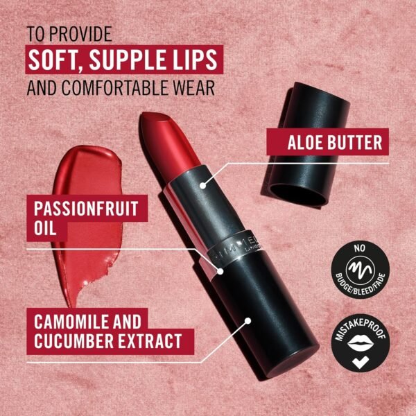 ⁦Rimmel Lasting Finish Lipstick - 066 Heather Shimmer, 4G - 0.13 Fl Oz  Amazon.ae: Beauty⁩ - الصورة ⁦12⁩